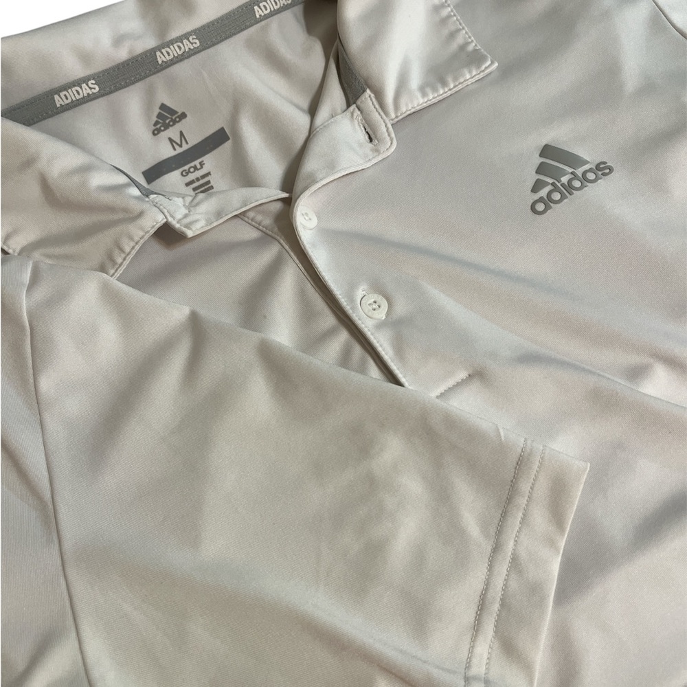 Adidas Golf Men's White M Stretchy Short Sleeve Polo Shirt